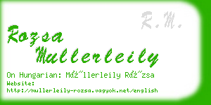 rozsa mullerleily business card